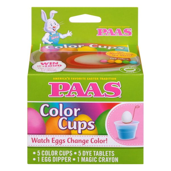 Paas Color Cups Egg Decorating KitClear