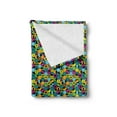 thumbnail image 2 of Colorful Soft Flannel Fleece Blanket, Hexagonal Mosaic with Vibrant Colored Geometrical Shapes Hipster Fun Teen Pattern, Cozy Plush for Indoor and Outdoor Use, 60" x 80", Multicolor, by Ambesonne, 2 of 5