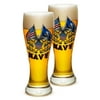 Pilsner United States Navy Gifts for Men or Women â€“ US Navy American Soldier Beer Glassware â€“ Full Eagle Double Flag Eagle Navy Shield Barware Glasses - Set of 4 (23 Oz)
