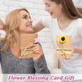 thumbnail image 5 of 7 Inch Diy Kraft Paper Handmade Dry Flower Invitation Greeting Cards Set, Handcrafted Card With Dried Flower Twine Sticker, Christmas Wedding Favors Card Valentines Day Gifts For Her Women, 5 of 5