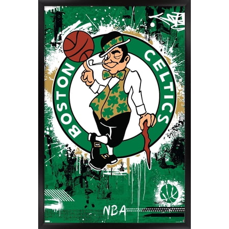 NBA Boston Celtics – Maximalist Logo 23 Wall Poster 14.725 x 22.375 Framed NBA Boston Celtics – Maximalist Logo 23 Wall Poster 14.725 x 22.375 Framed