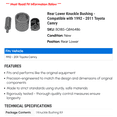 thumbnail image 2 of Rear Lower Knuckle Bushing - Compatible with 1992 - 2011 Toyota Camry 1993 1994 1995 1996 1997 1998 1999 2000 2001 2002 2003 2004 2005 2006 2007 2008 2009 2010, 2 of 2
