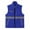 Blue, variant on Mens Outdoor Work Vest Light Weight Reflective Safety Vest Sleeveless Zipper Front Sports Jackets Green, 4XL
