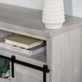 thumbnail image 4 of Woven Paths Farmhouse Barn Door TV Stand for TVs up to 60", Stone Grey, 4 of 8