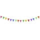 thumbnail image 3 of Banderín Calado Toda Ocasion | Guirnaldas | enramado | 5 tiras de 8 metros | diseño Toda Ocasion Flores multicolor de vibrantes | decoración de papel picado (Plástico) | Banderin triangular, 3 of 6