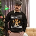 thumbnail image 5 of Christmas Sweatshirt, Gingerbread Lifter Christmas Sweatshirt, Funny Weightlifting Ugly Holiday Jumper, Festive Gym Lover Gift for Men & Women, 5 of 5