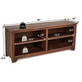 thumbnail image 2 of Costway 58" Support de Télévision Console Multimédia Meubles de Rangement en Bois Expresso, 2 of 10