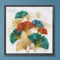 thumbnail image 3 of Kit de pintura por números sobre lienzo, arte al óleo artesanal, imagen de hoja de Ginkgo, decoración del hogar, 40x40cm, 3 of 9