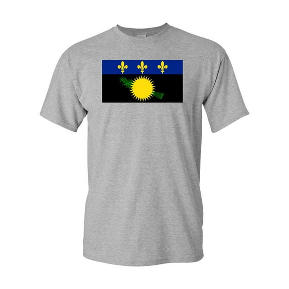 Guadeloupe Country Flag Adult DT T-Shirt Tee