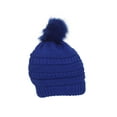 thumbnail image 2 of Gravity Threads Knit Pom Pom Beanie Hat - Royal, 2 of 2