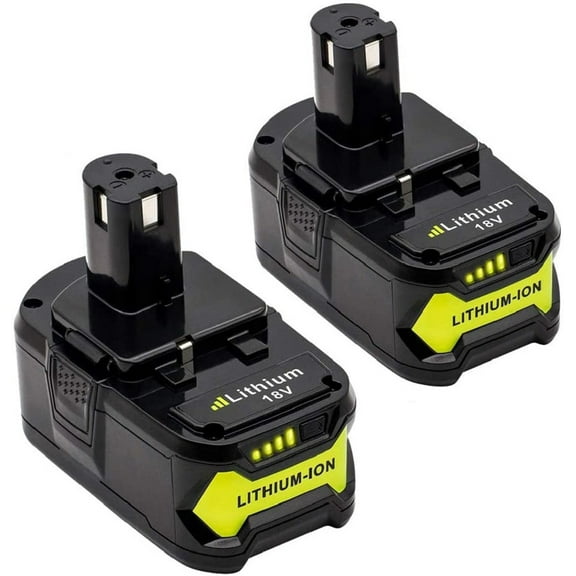 2Pack Replacement Battery for Ryobi P104 18V One  Plus 4.0AH High Capacity Lithium-Ion Battery P108