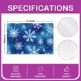 thumbnail image 4 of Merry Christmas Placemats Set of 4 Xmas Snowflake Placemat for Kitchen Dining Table 18"x12" Winter Theme Table Place Mats Happy New Year Indoor Outdoor Decor Table Mats, 4 of 4