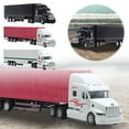 thumbnail image 4 of 1/48 Scale Container Semi Truck Toy, Transport Box Trucks and Trailer Model for Kenworth W900 for Boys Childs Christmas Birthday Gifts- Red, 4 of 5