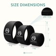 thumbnail image 3 of UpCircleSeven Yoga Wheel Set - Plus Fort et Plus Confortable Roue de Dharma Yoga Prop, 3 Pack pour les Maux de Dos Étirements et Backbends (12, 10, 6 Pouces) (Noir), 3 of 5