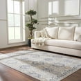 thumbnail image 2 of BoutiqueRugs Burnettsville Oriental Boho Vintage Area Rug - Farmhouse Traditional Patterned Carpet for Living Room, Bedroom - Blue, Beige, Cream, Navy. - 5'1" x 7'3", 2 of 11