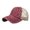 Wine, variant on Fgnfyis Hats for Women Washed Distressed Hole Denim Patchwork Mesh Summer Breathable Sun Adjustable Mens Trucker Hats Navy One Size