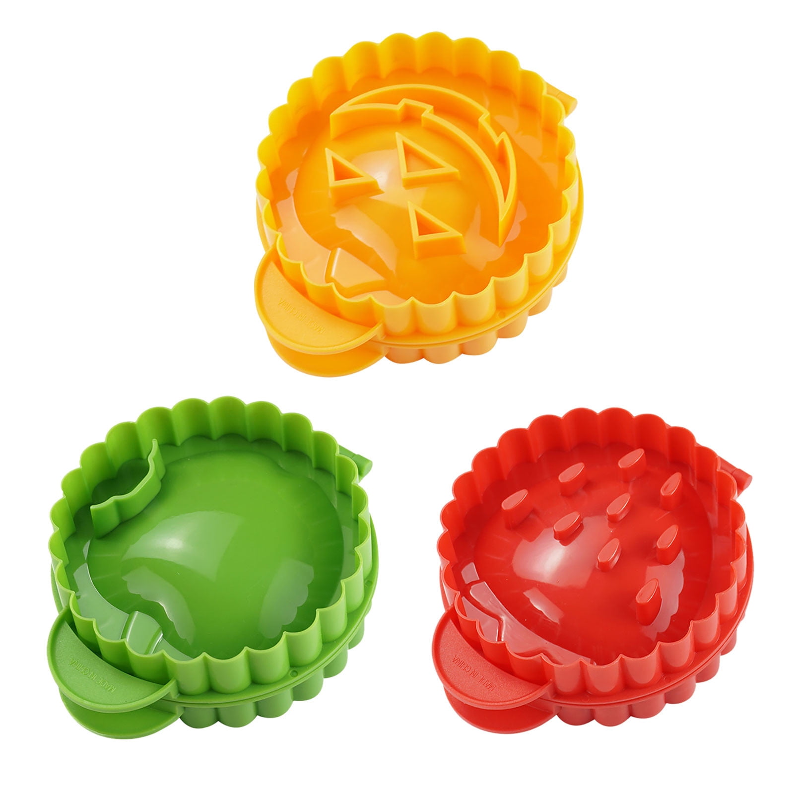 WatermelonBaby 3 Pack Mini Hand Pie Molds, Mini Pie Molds, Mini Pie Maker, Hand Pie Maker, One Press Pie Set, Dough Press, Pocket Pie Molds