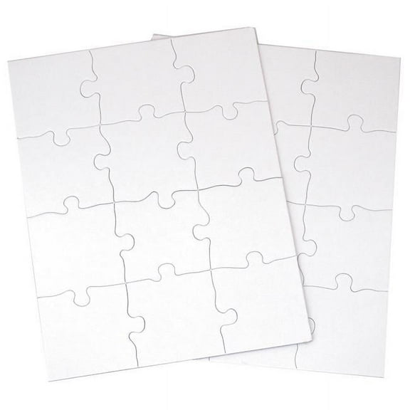 8.5 x 11 in. Puzzle-It Blank Puzzles - 12 Piece - 12 Per Pack