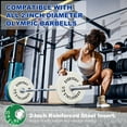 thumbnail image 3 of BalanceFrom Olympic Bumper Plate Weight Plate with Steel Hub, Color Coded, 160 lbs Set, 3 of 9