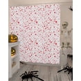 thumbnail image 4 of Halloween Shower Curtain Set ，Waterproof Fabric Shower Curtains Red Blood Drop Shower Curtains for Bathroom,Bathroom Decor 60"x72", 4 of 6