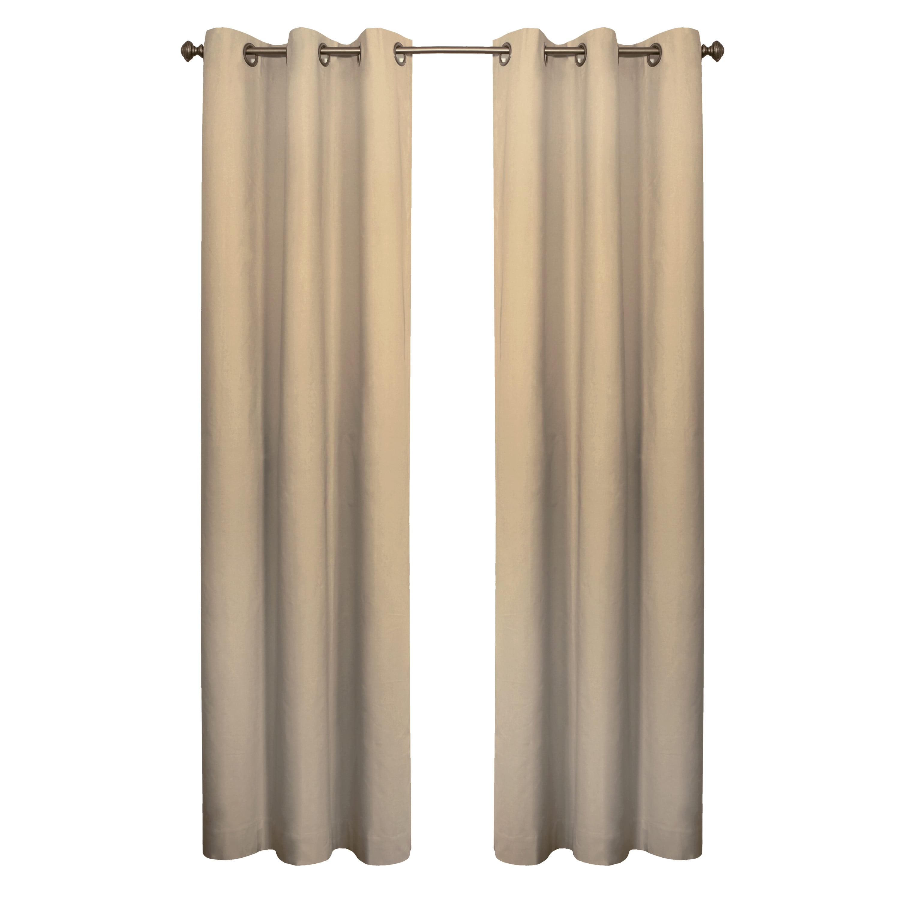 Winmate Insulated Cotton Grommet Curtain Panel - Pair each 40" x 63" in Khaki