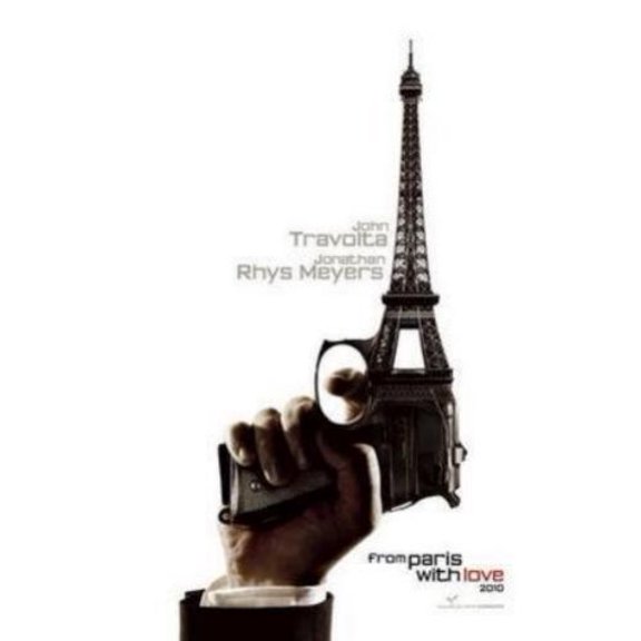 From Paris With Love Movie Poster 24x36 24in x36in Multi-Color Square Adults Best Posters