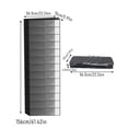thumbnail image 3 of Over The Door Hanging Organizer, 13 Tier Large Pocket Storage Pouch, No Drill Door Hanging Storage for Shoes, Children'S Items, Supplementary Pieces, Wardrobe Space, Dorm, Bedroom, Laundry Room, 3 of 8