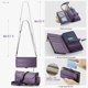 thumbnail image 3 of Funda de cuero Compatible con Samsung Galaxy S25 FE, [Bloqueo RFID] Cartera Multifuncional, Bolso, Funda de cuero con Ranuras para Tarjetas, Pata de Cabra, Bandolera Cruzada para Mujer, Hombre, 3 of 8