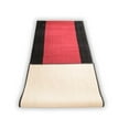 thumbnail image 2 of Machine Washable Custom Size Solid Bordered Black Red Runner Rug Cut to Size Indoor Hallway Rug Runners Customize by Feet and 25.5 inches Width Pick Your Own Lenght By Feet Runner Rugs, 2 of 3