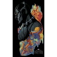 thumbnail image 2 of Men's Marvel Black Panther 2018 Artistic Pattern  Graphic Tee Black Small, 2 of 5