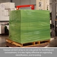 thumbnail image 6 of PSBM Cast Hand Stretch Wrap 15" x 1000' 8 Rolls 80 Gauge Plastic Green Opaque Self Adhesive Shrink Film for Packing, 6 of 11