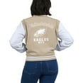 thumbnail image 5 of Women's WEAR by Erin Andrews Tan Philadelphia Eagles Tonal Full-Zip Bomber Jacket, 5 of 5