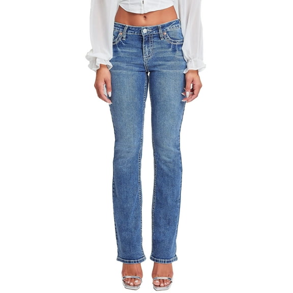YMI Jeans Premium Heavy Stitch Mid-Rise Bootcut Jeans