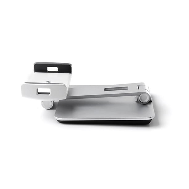 Matsuzay Soporte de escritorio para tableta Soporte de escritorio para tableta plegable ajustable de aleación de aluminio Teléfono y Comunicación plata