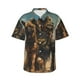 thumbnail image 1 of Balery desert Man Shepherd Dog Camisas hawaianas de manga corta para hombre, camisas playeras de corte holgado, camisas de vacaciones con botones,Medium, 1 of 7
