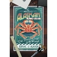 thumbnail image 3 of Kodiak, Alaska, King Crab Vintage Sign (12x18 Wall Art Poster, Room Decor), 3 of 3