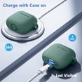 thumbnail image 5 of Comvin for Airpods 4 Case Cover with Cleaner Kit, Soft Silicone Full Protective Case for AirPods 4 with Keychain Compatible with Apple Airpods 4 Case for Women Men, PineGreen, 5 of 9
