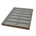 thumbnail image 1 of Estante de Almacenamiento de 12 Rejillas de Madera de Nogal para Gafas, Bandeja de Exhibición para Gafas de Sol, Cajas Organizadoras para Guardar Anteojos, 1 of 6