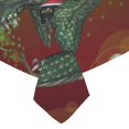 thumbnail image 3 of BSDHOME Santa Claus With Dragon Cotton Linen Tablecloth 52x70 inches Tablecover Desk Table Cloth For Dining Room, Tea Table, Picnics, Parties, 3 of 5