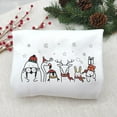 thumbnail image 2 of Embroidered Christmas Animal Shirt, Holiday Reindeer Sweatshirt, Cute Penguin and Bunny Tshirt, Festive Winter Embroidery Gift for Pet Lover, 2 of 5