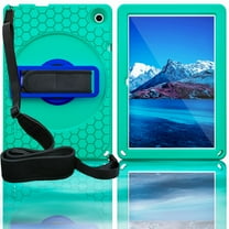 Allytech Onn. 10.1 Inch Tablet Case Gen 3 (2022 Model 100071485), Onn. 10.1" Case, Heavy Duty Shockproof Kids Friendly Kickstand Shoulder Strap Case Cover for Onn. 10.1" 2022 - Green