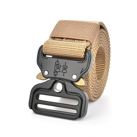 

Nylon belt outdoor army training pants belt alloy buckle canvas waistband (bag) @ for sale UK EU [Khaki]