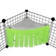 thumbnail image 1 of 1 escondite de bosque esquinero de forro polar para cobayas, hurones, chinchillas, erizos, conejos enanos y otras mascotas pequeñas - Accesorios y juguetes (verde/gris) JM, 1 of 4
