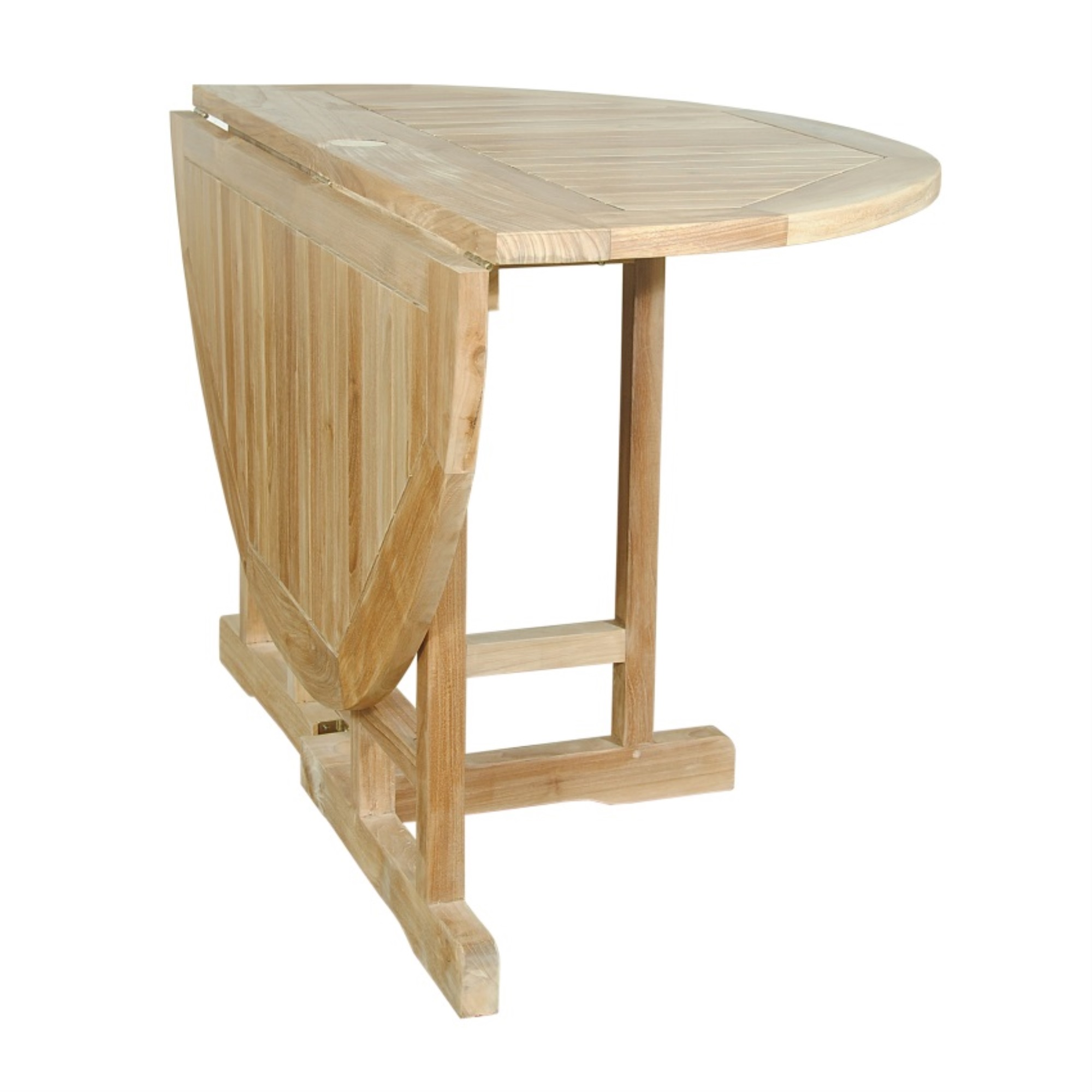 Anderson Teak Butterfly 47" Round Folding Table - image 3 of 4