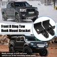 thumbnail image 3 of 2 Pcs Front Tow Hook D Ring Mount Bracket Tow Hook Bracket for Toyota Tacoma 2009-2021 Bumper D-Ring Shackle Bracket, 3 of 6