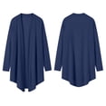 thumbnail image 7 of Lmueinov Plus Size Womens Long Sleeve Cardigan Cotton Linen Lightweight Open Front Tops Solid Loose Casual Layering Cover Up Summer Fall Beach Outfits, 7 of 7