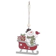 thumbnail image 4 of Vikakiooze 2022 Christmas Ornaments Ski Car Wooden Pendant Elk Elderly Ski Pendant ChristmasTree Christmas Decorations, 4 of 7