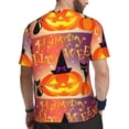 thumbnail image 2 of Wukai Halloween Print Men's Short-Sleeved Mesh T-Shirt,Quick-Dry Short Sleeve Workout T-Shirt-X-Large, 2 of 8
