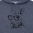 thumbnail image 3 of Instant Message - Bunny Bowtie - Men's Pullover Hooded Fleece Sweatshirt, 3 of 7
