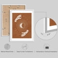 thumbnail image 3 of PixonSign Framed Wall Art Mystical Hand Drawn Celestial Hands and Symbols Posters, Set of 4 Minimalist Modern Illustrations Wall Decor, Adhesive Canvas Prints for Home Decor - 8"x10" White, 3 of 5